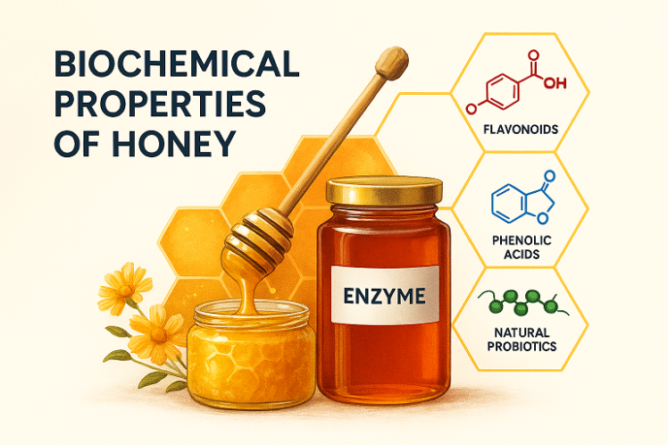 «عسل و بیوشیمی بدن: چگونه ترکیبات فعال عسل بر سلامت سلولها اثر میگذارند؟»